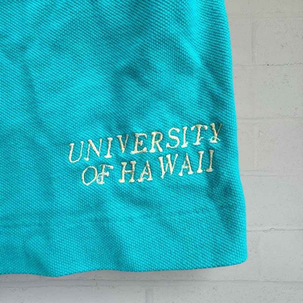 Vintage University of Hawaii Shorts 80s Teal Genus USA Mens L